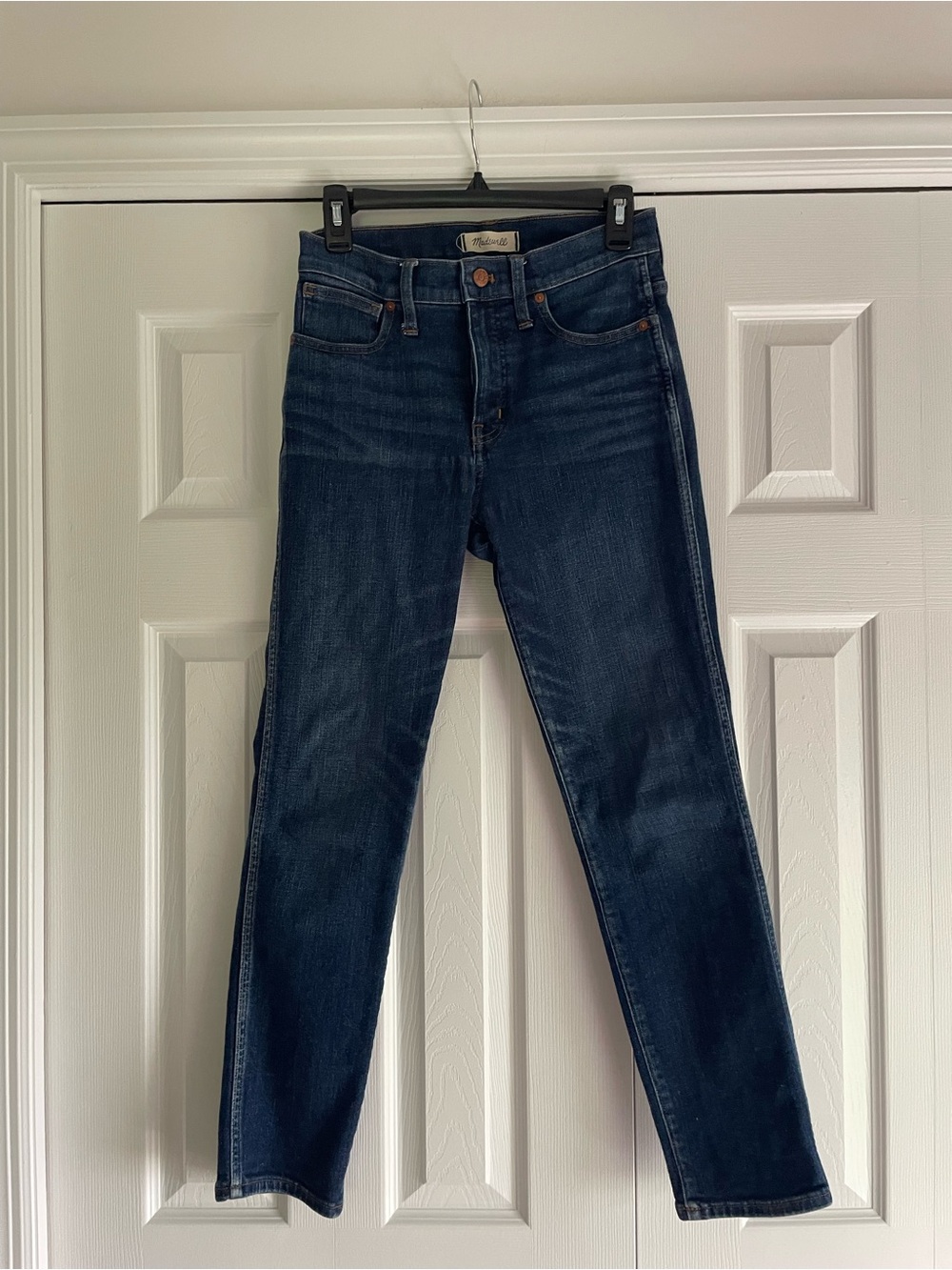 Madewell Dark Indigo Straight-Leg Jeans